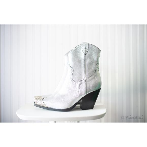 Free People Brayden Western Boots Leather 38 - Picture 4 of 5